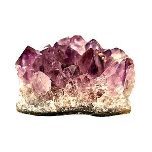 Amethyst Crystal Cluster with Purple Points Spiritual Protection Inner Strength
